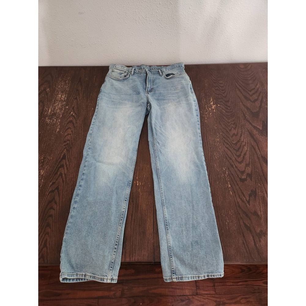 Old Navy Loose Built-In Flex Jeans Men's 36x32 Light Wash Relaxed Fit Denim Work